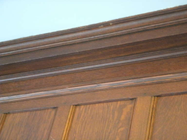 American Antique Quartersawn Oak Tudor Style Paneled Room from East 65th St. in Manhattan