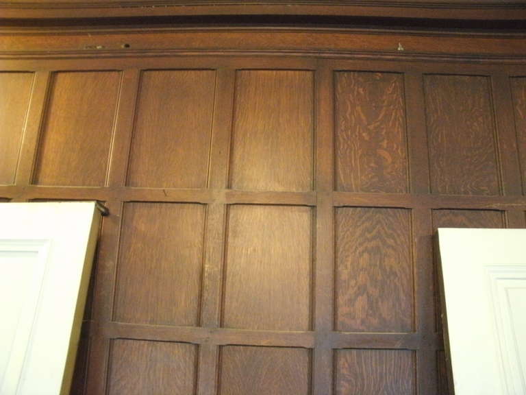 Antique Quartersawn Oak Tudor Style Paneled Room from East 65th St. in Manhattan 4