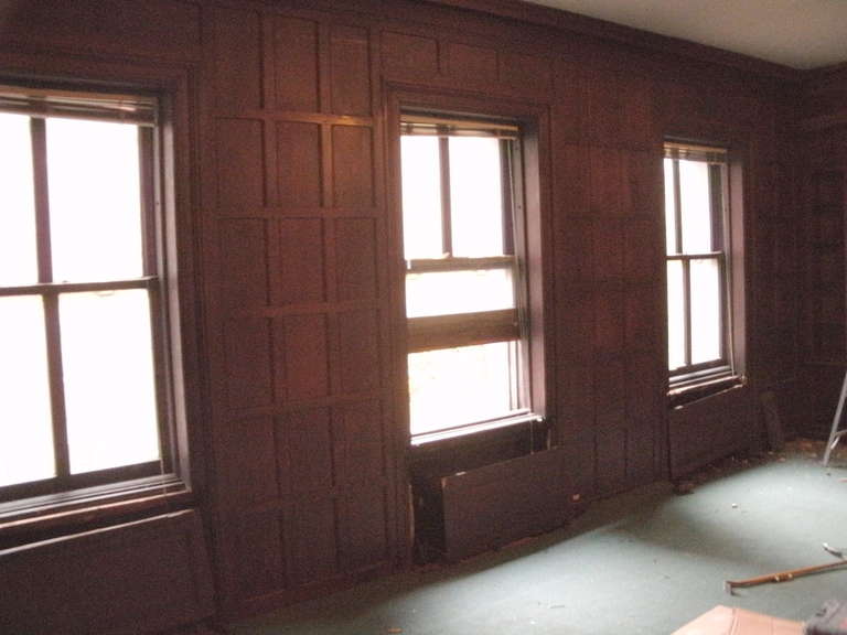 20th Century Antique Quartersawn Oak Tudor Style Paneled Room from East 65th St. in Manhattan