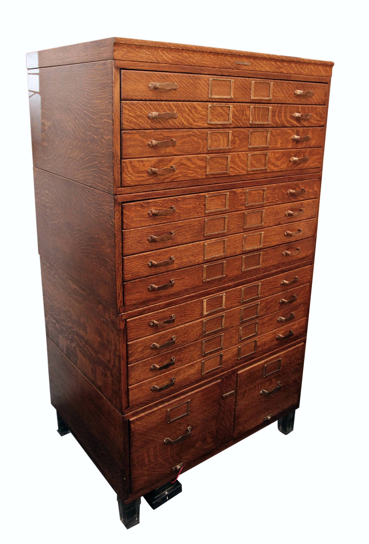 S Quarter Sawn Oak Map Or Flat File With Letter Size File - S Quarter Sawn Oak Map Or Flat File With Letter Size File Cabinetdrawers s quarter sawn oak map or flat file with letter size file - s quarter sawn oak map or flat file with letter size file cabinetdrawers