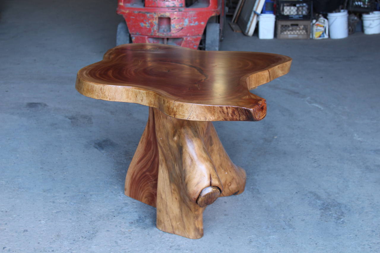 Unique Mahogany Banyan Slab Table For Sale at 1stDibs | banyan wood