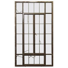 1905 Wisconsin Casement Steel Frame Window with Accents and Bronze Hardware