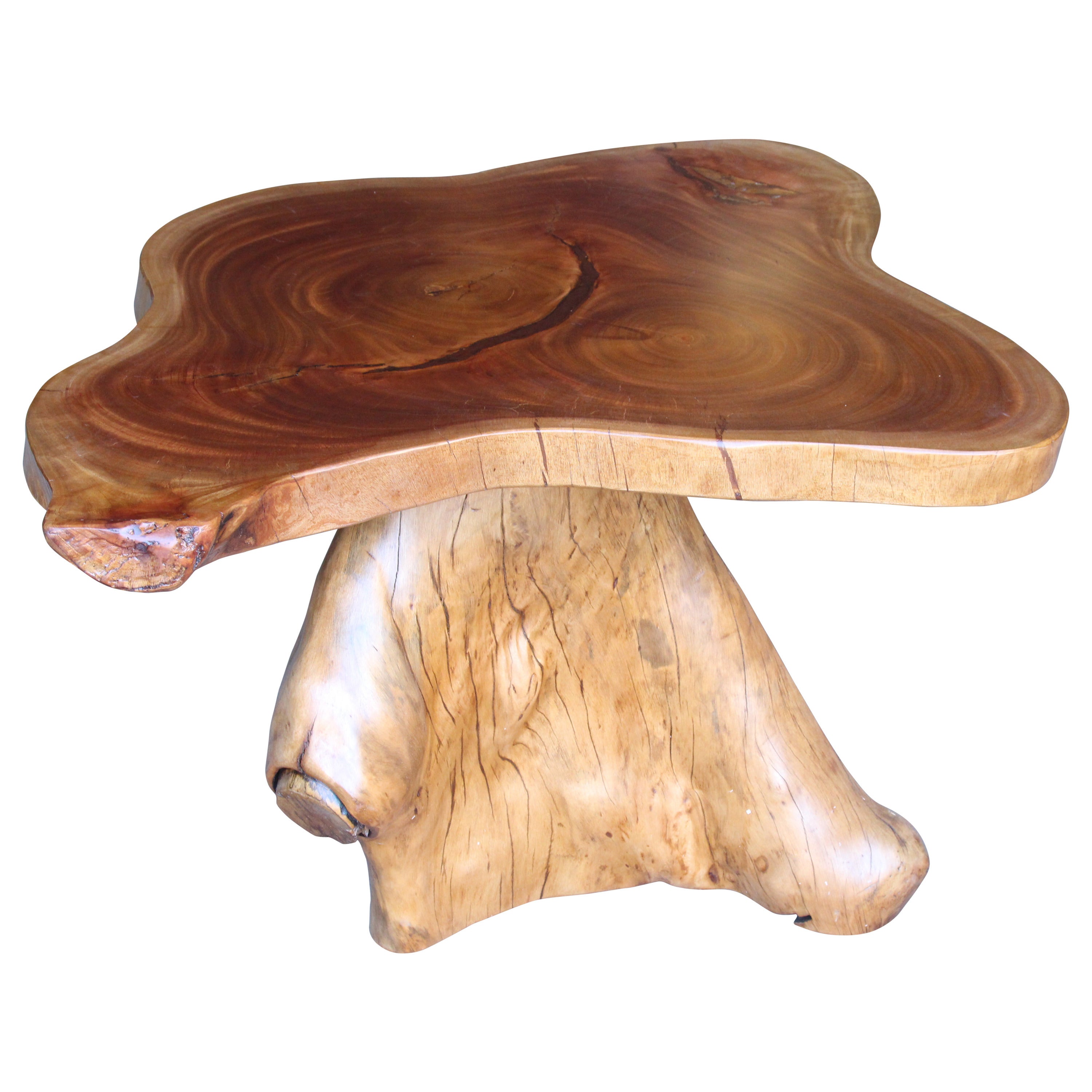 Unique Mahogany Banyan Slab Table For Sale at 1stDibs banyan wood