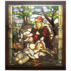 "The Good Samaritan" Stained Glass