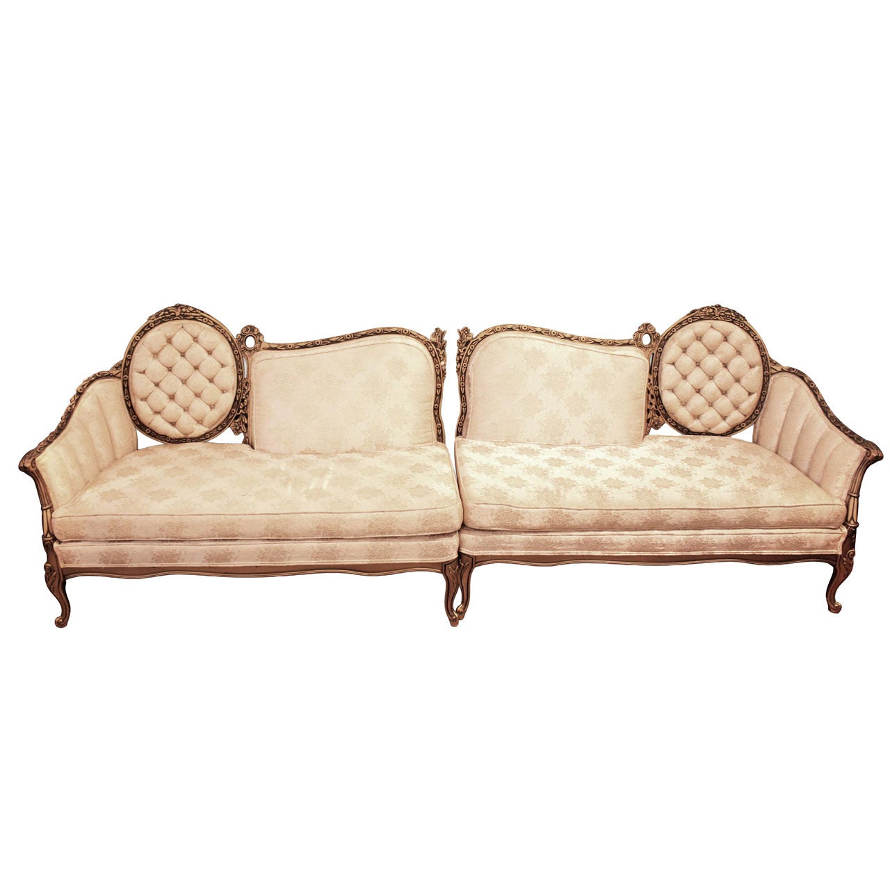 Pair of Victorian Antique Loveseats