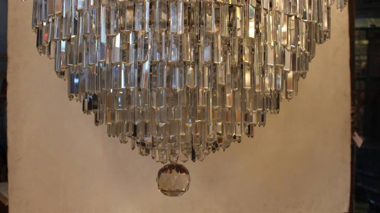 1927 Large Louis XVI Style Crystal Chandelier with 12 Tiers; Original Crystals 2
