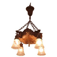 Figural Chandelier with Four Lights