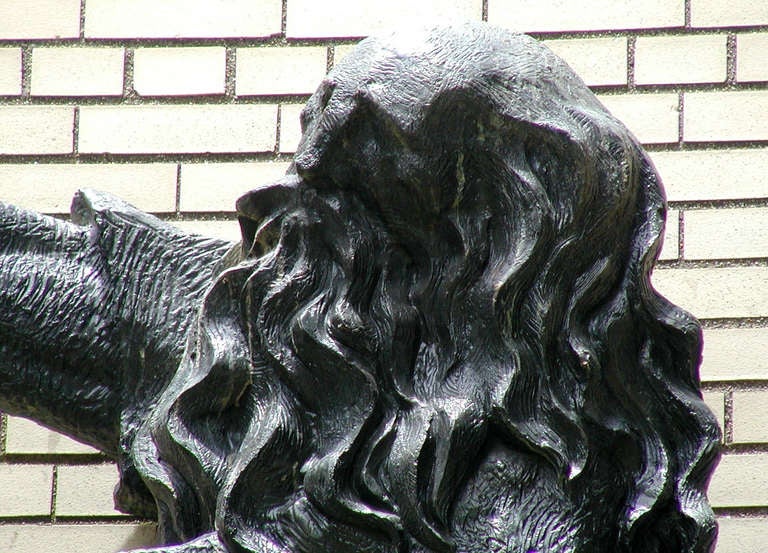Bronzeskulptur Moses Teilung des Roten Meeres NJ Synagoge  (amerikanisch) im Angebot
