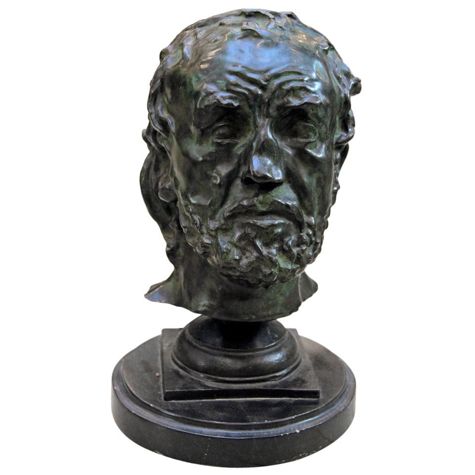 Rodin: 'Man with the Broken Nose' Bronze Replica