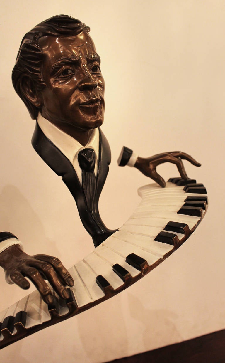 Lady Day, a Portrait of Billy Holiday by Paul Wegner in Bronze In Excellent Condition In New York, NY