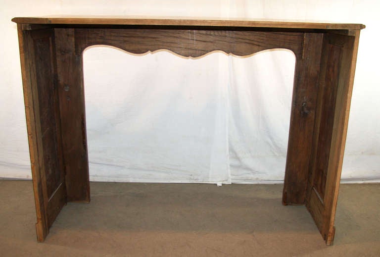 Hand Carved Oak French Provincial Mantel 2