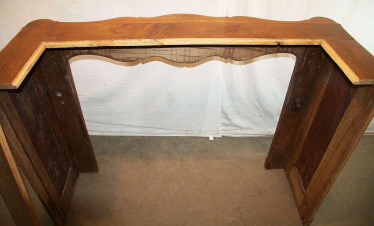 Hand Carved Oak French Provincial Mantel 3