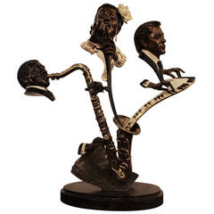 Lady Day, a Portrait of Billy Holiday by Paul Wegner in Bronze