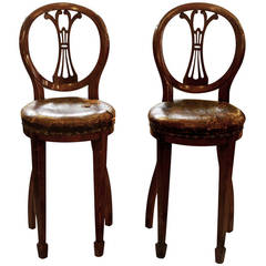 Antique Pair of Matching Olde English Chairs