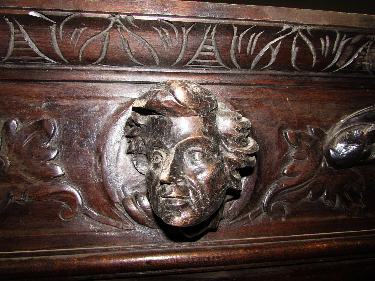 carved faces