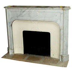 Original Marble Mantel Salvaged from the Plaza Hotel in NYC