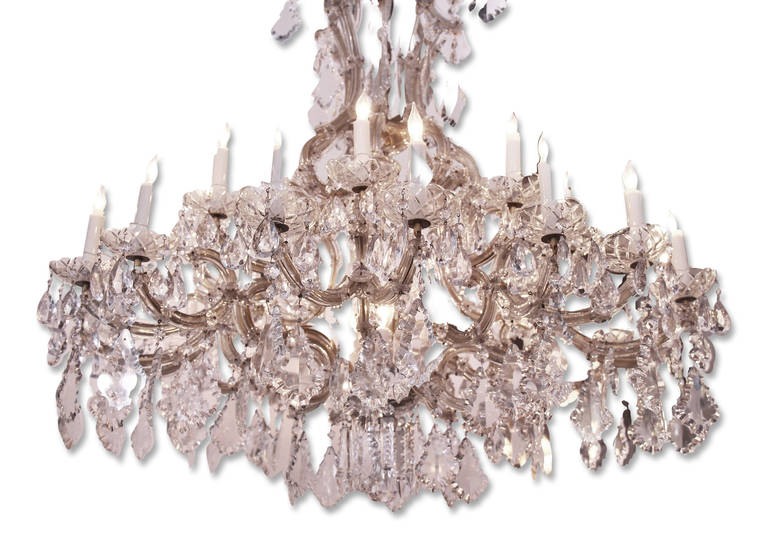 Marie Therese Crystal and Glass Chandelier 2