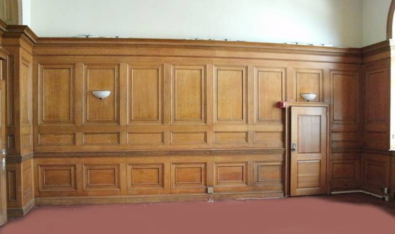 Italian Renaissance, Beaux Arts Tiger Oak Paneled Room, Manhattan, 1895 4