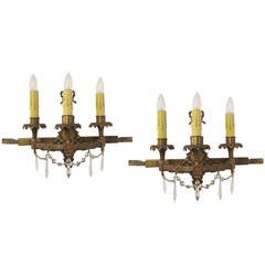 1920s Pair of Bradley and Hubbard Wall Sconces 11