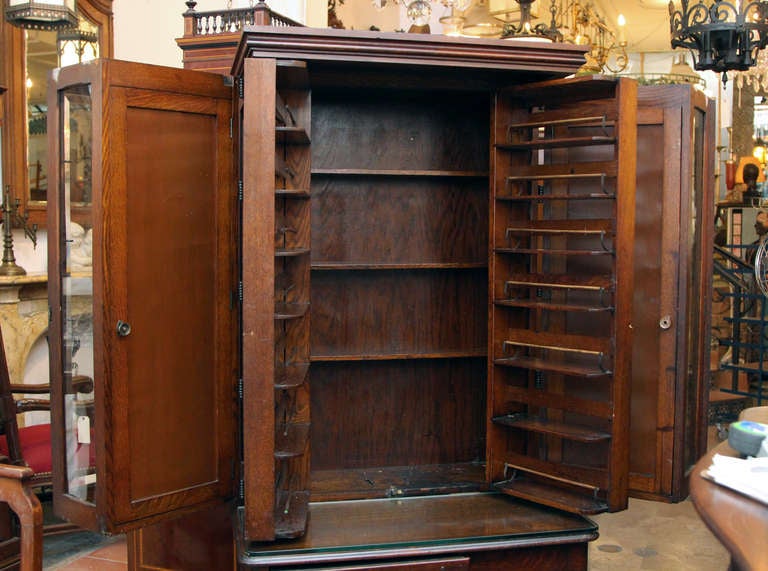 19th Century Antique Fine Wood Dental Cabinet