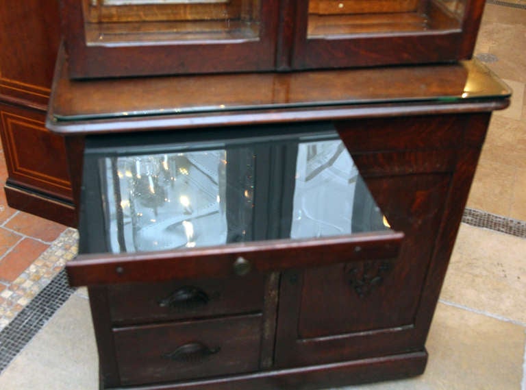 Antique Fine Wood Dental Cabinet 4