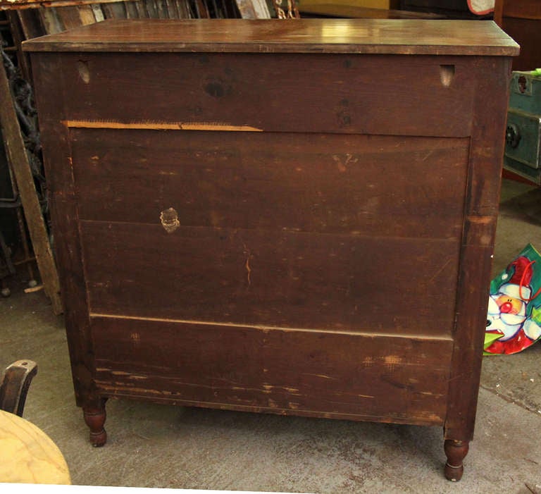 American Antique Dark Wood Empire Dresser