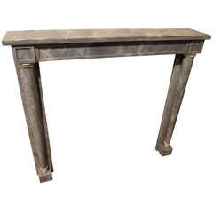 Petite French Empire Style Marble Mantel