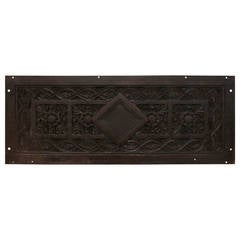 1858 Cast Iron Romanesque Revival Style Plaque from a Prominent NYC Church