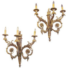 Pair of Finely Done Replica Sconces