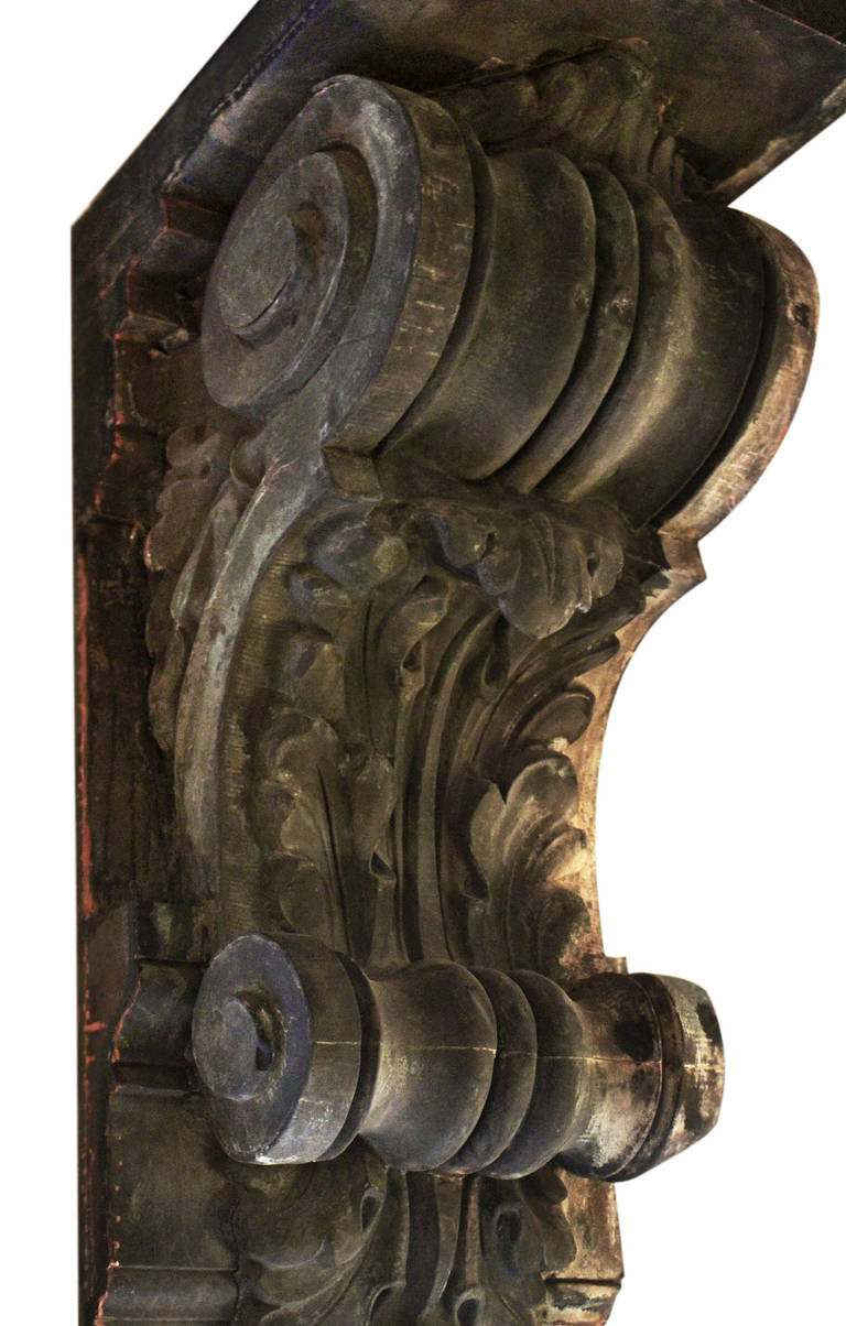 large exterior wood corbels