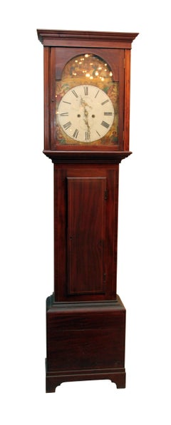 1800s Scottish Wooden Grandfather Clock