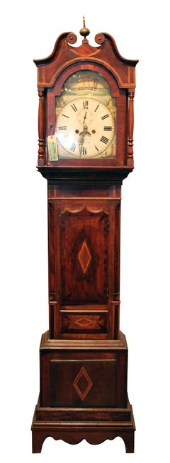 Early 1800s Grandfather Tall Case Clock by Pembroke Renroth