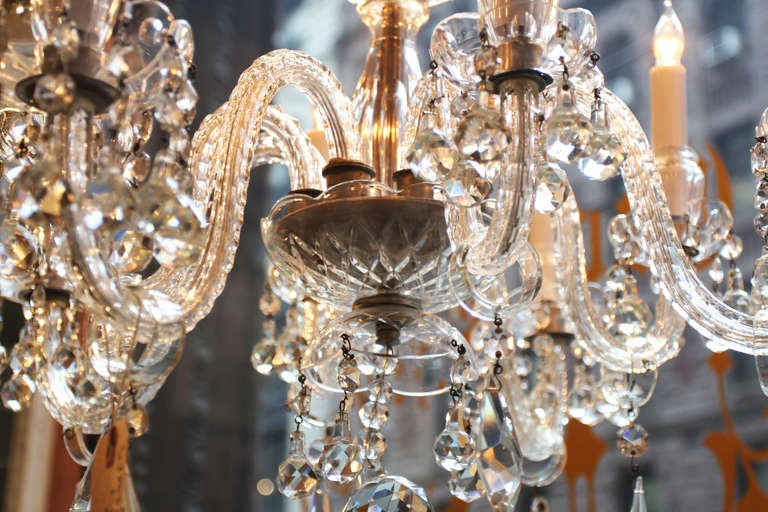 Crystal Eight light Waterford crystal chandelier