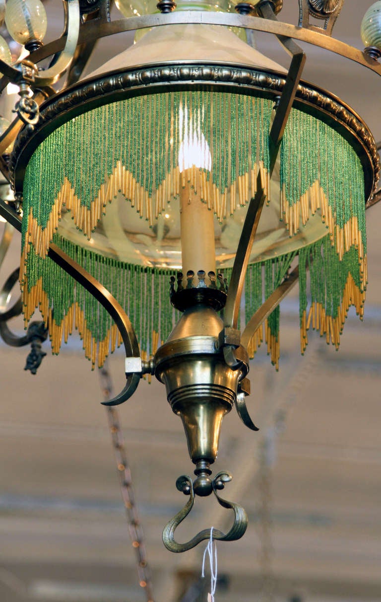 Large 19th Century Art Nouveau Chandelier 4