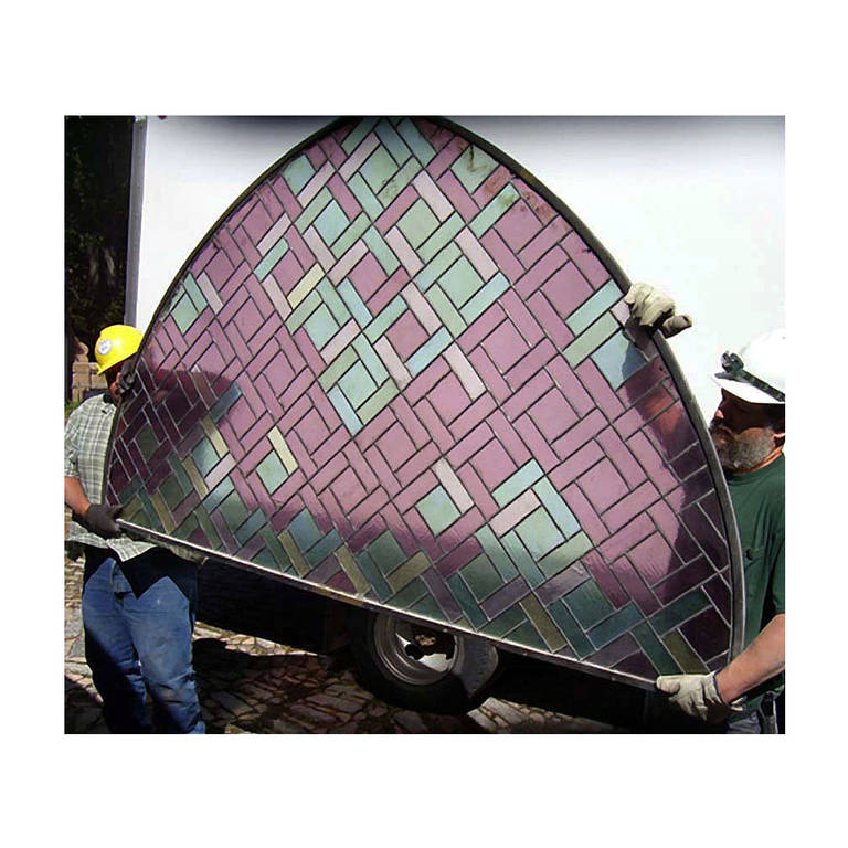 Arched Stained Glass Windows from La Ronda by Addison Mizner