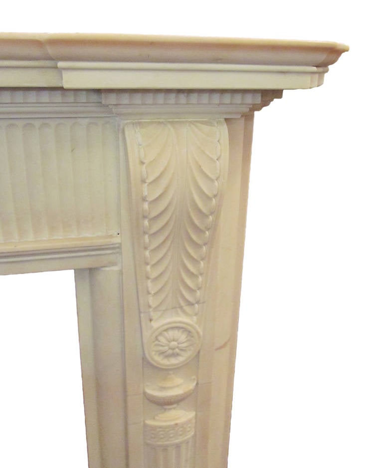 American 1960s Federal Style Marble Mantel