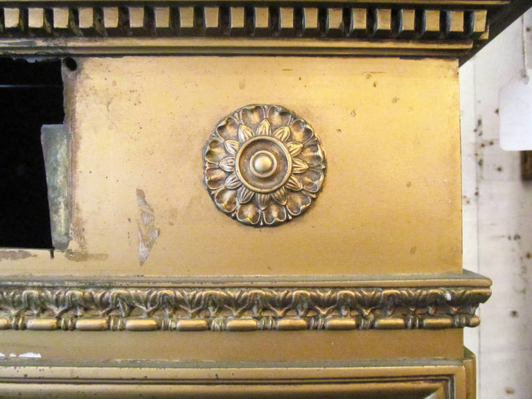 Ornate Bronze Mailbox Salvaged from a Manhattan Lobby 1