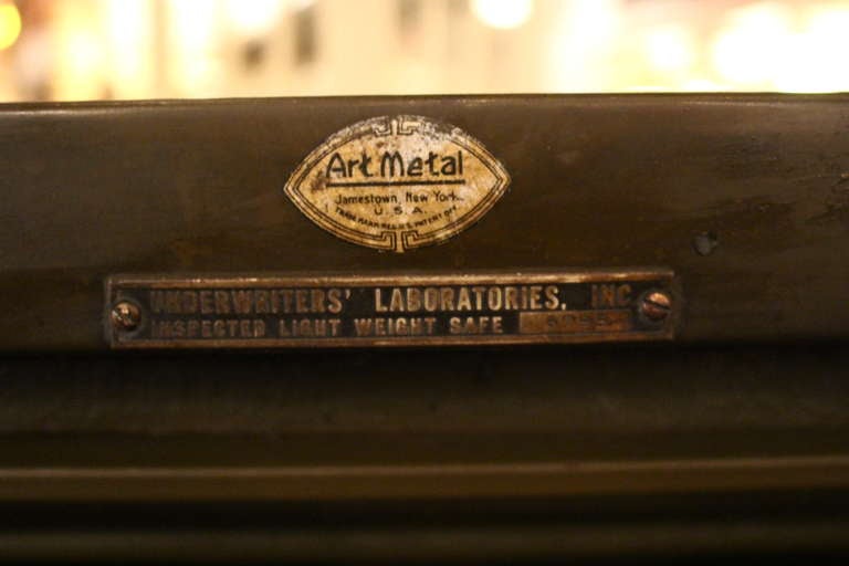 Mid-20th Century Art Metal Standing Safe