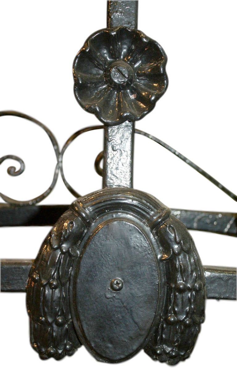 Ornate Wrought Iron Entry Arch for Driveway or Grand Entrance In Excellent Condition In New York, NY