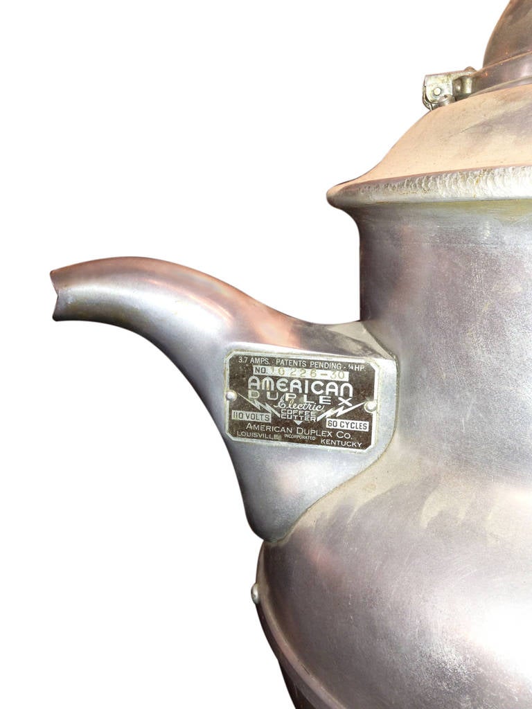Américain Moulin à café Art Déco rare et unique de 1936