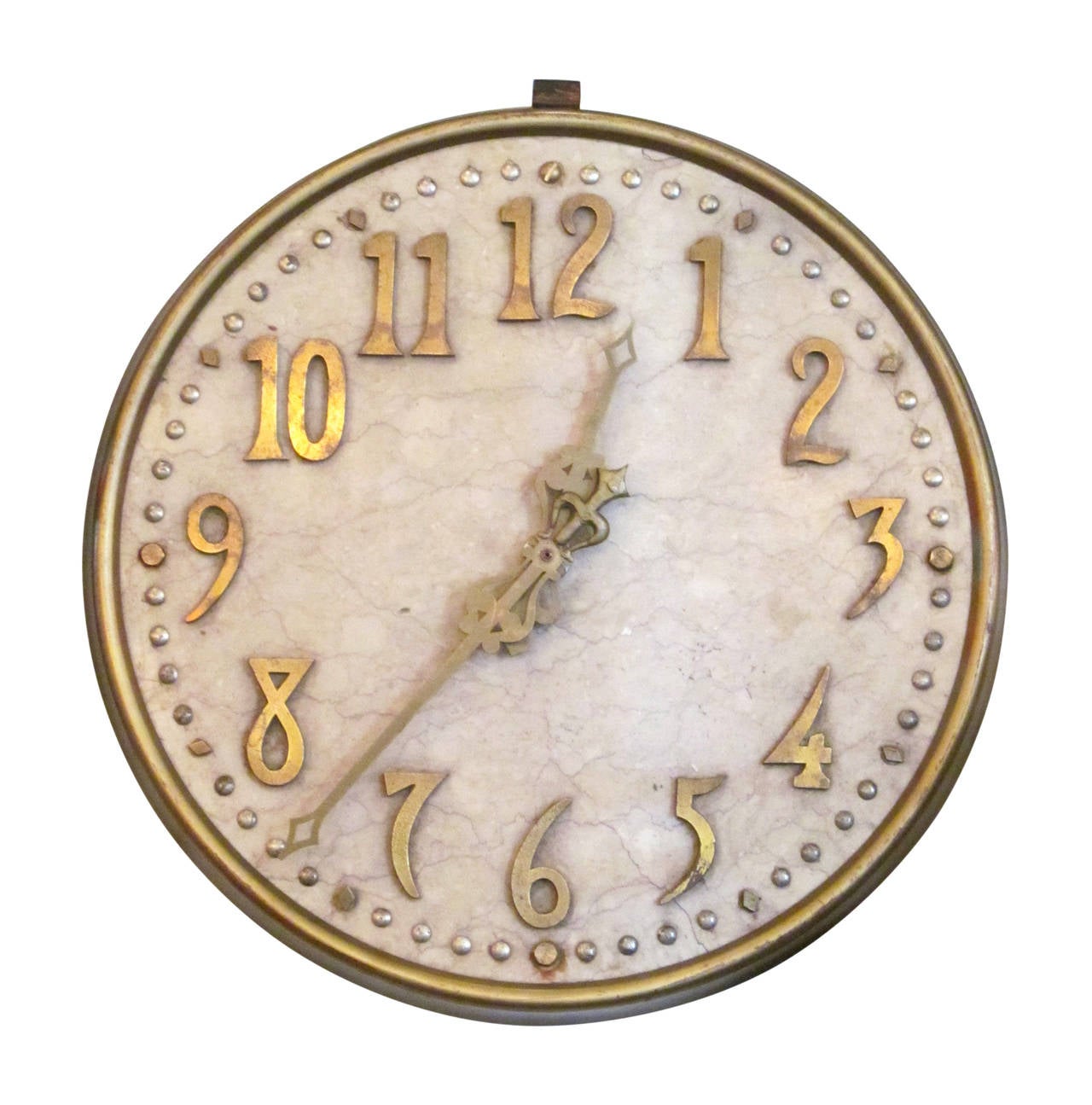 Marble and Bronze Bank Clock