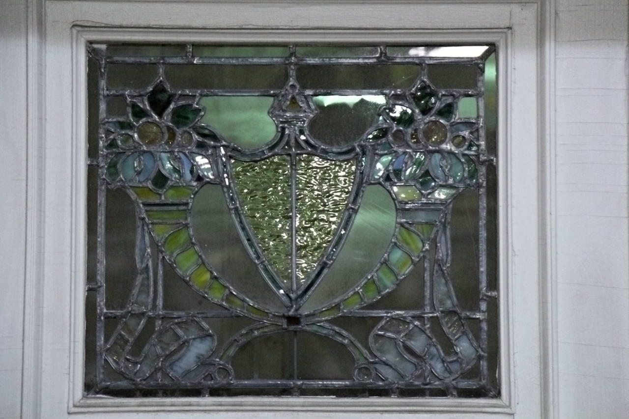 853 #5B6649 Century Federal Mansion Leaded Glass Door Entry For Sale At 1stdibs picture/photo Leaded Glass Exterior Doors 40291280