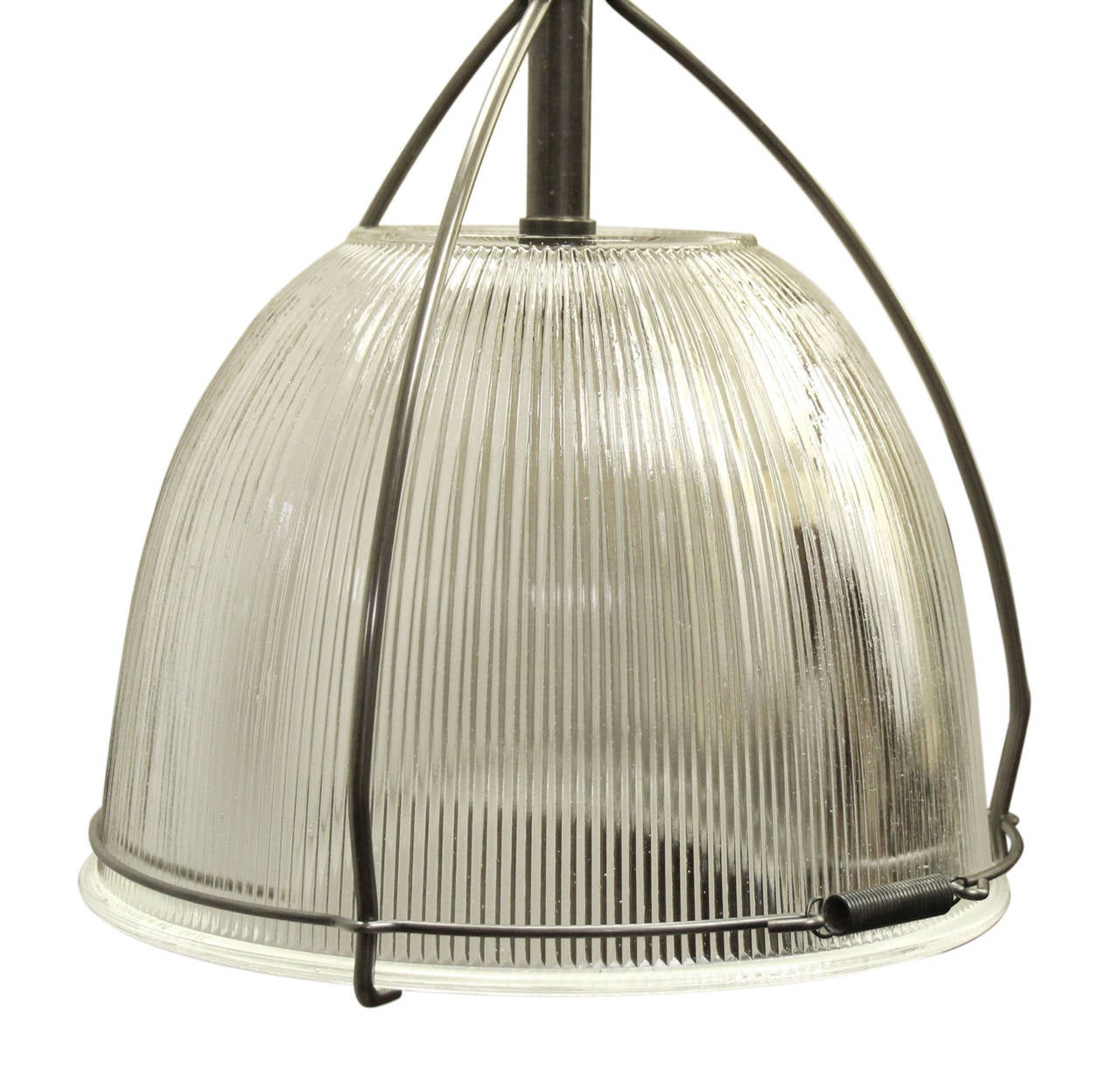 Industrial Holophane Pendant Light In Good Condition In New York, NY