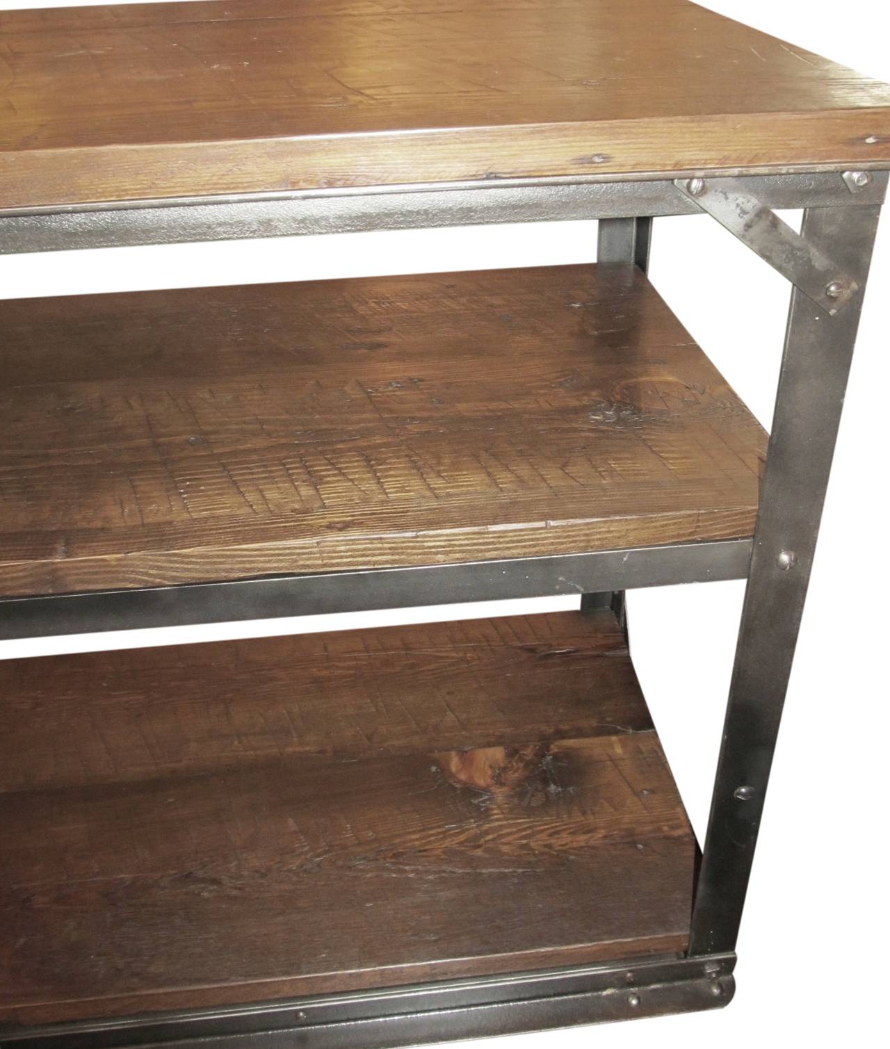 Reclaimed Industrial Kitchen Island