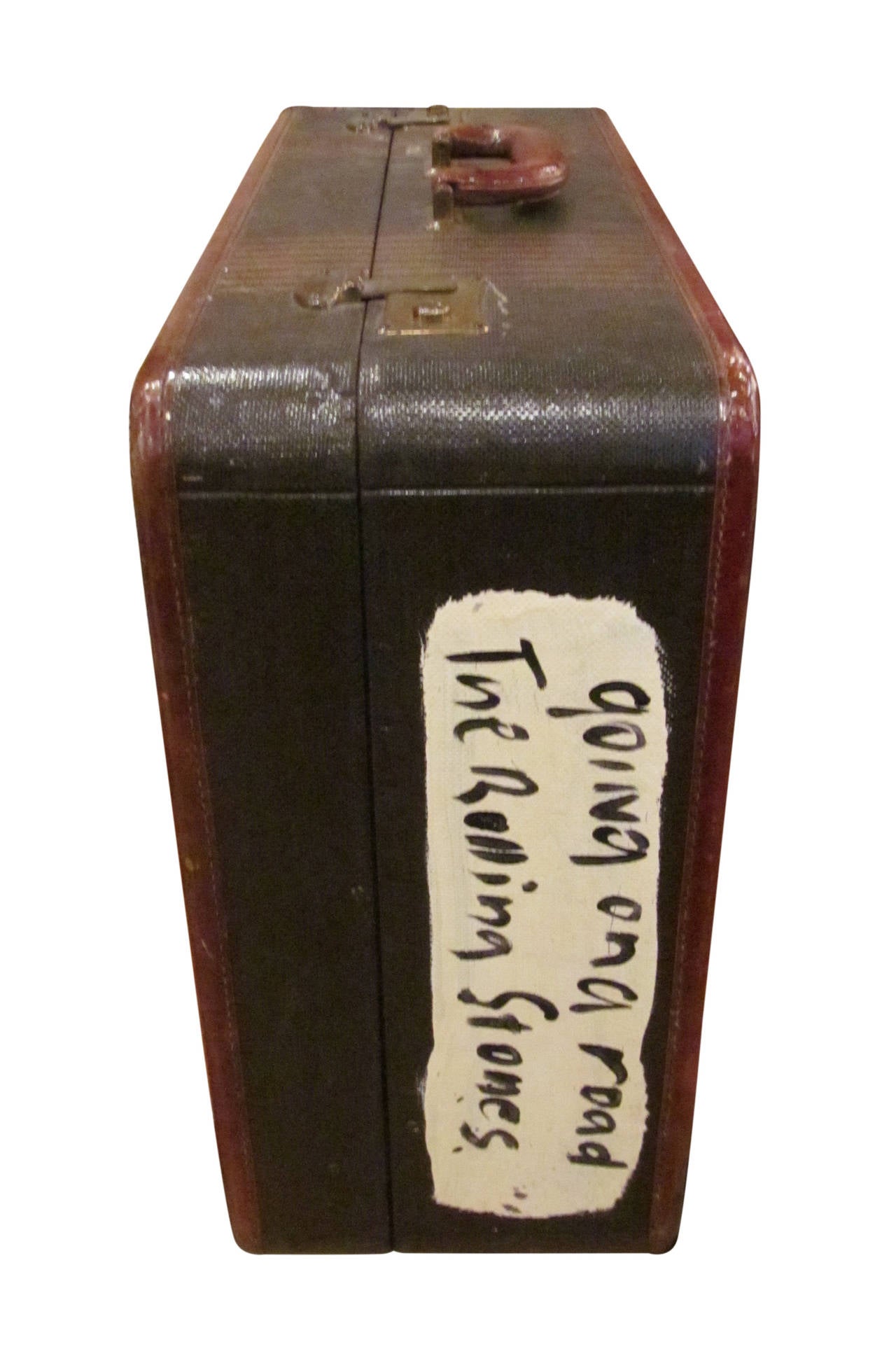 Painted Rolling Stones Suitcase, Peter Keil Artist