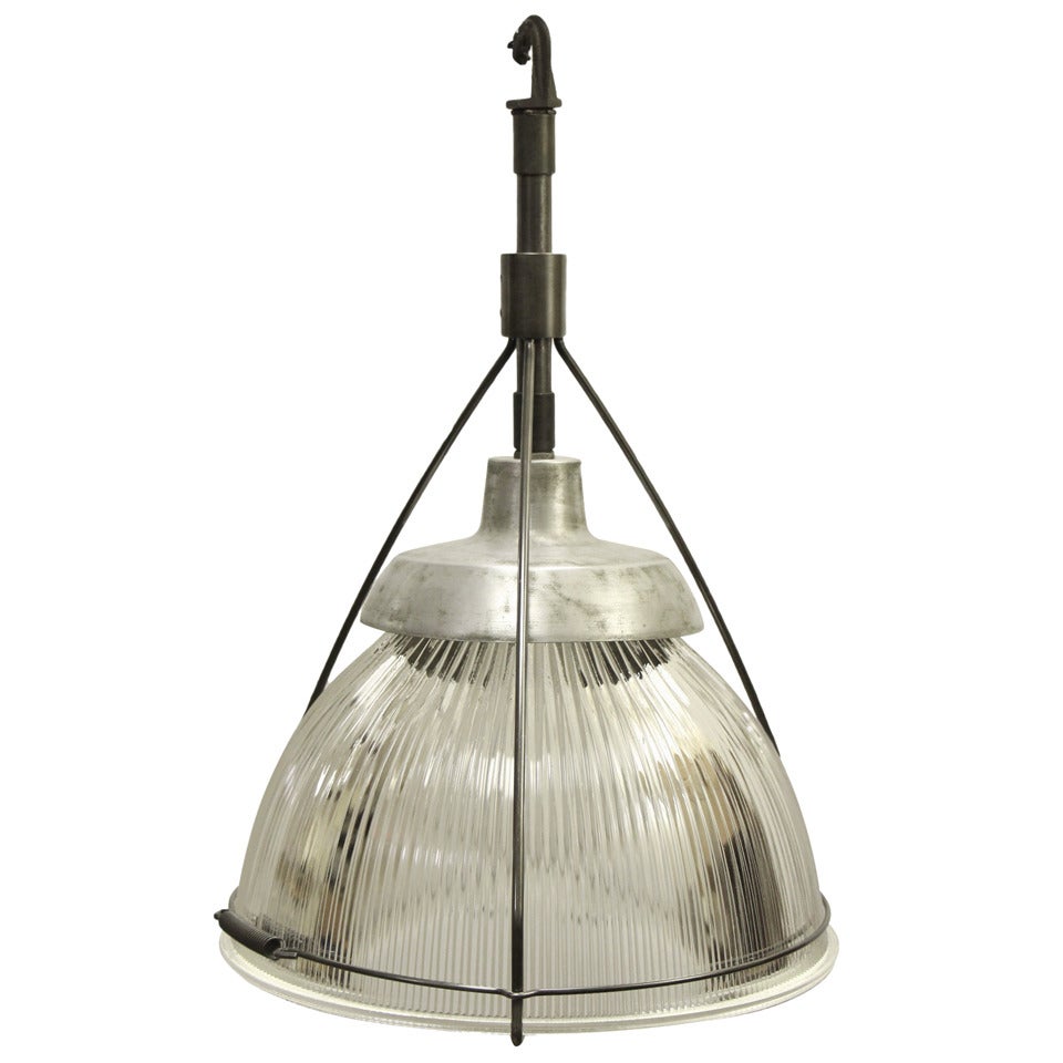 Industrial Holophane Pendant Light