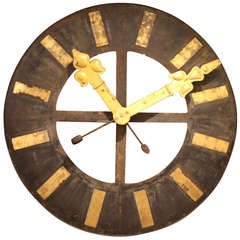Antique Massive French Gold Leafed Wall Clock