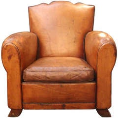 Vintage 1930's French Club Chair