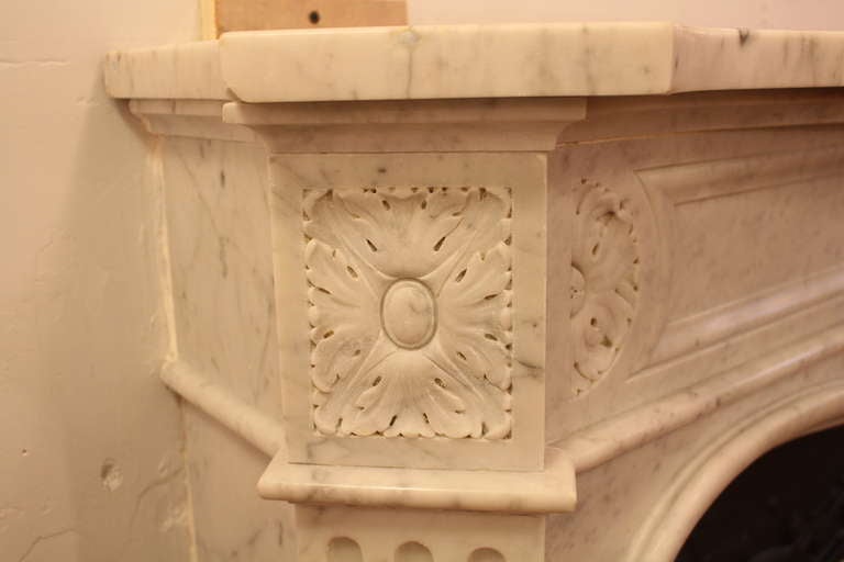 19th Century Original Marble Mantel from the Plaza Hotel in NYC