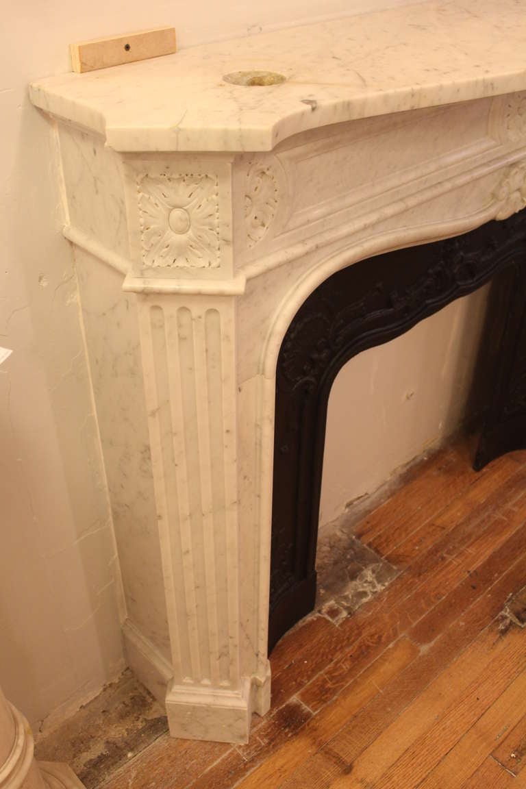 American Original Marble Mantel from the Plaza Hotel in NYC